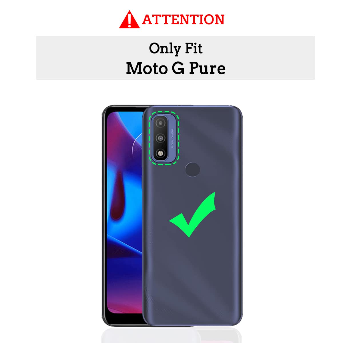 Customized Photo & Text Soft TPU Phone Case for Moto G Pure - Personalized Anniversary Birthday Christmas Gift - Multi-Photo Protective Cover - Black - Perfect for Daily Use, Travel & Special Occasions