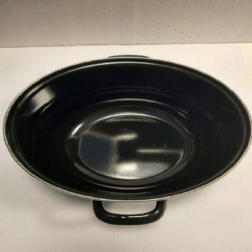 KitchenCraft World of Flavors Enamel Mussel Pot - 25cm Large Cooking Pot for Seafood, Stews & Soups | Perfect for Home Kitchens & Outdoor Cooking