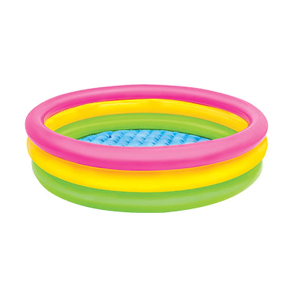 **Inflatable Family Swimming Pool with Electric Pump - 3 Color Options for Kids & Adults, Perfect for Backyard, Beach, and Summer Water Play**
