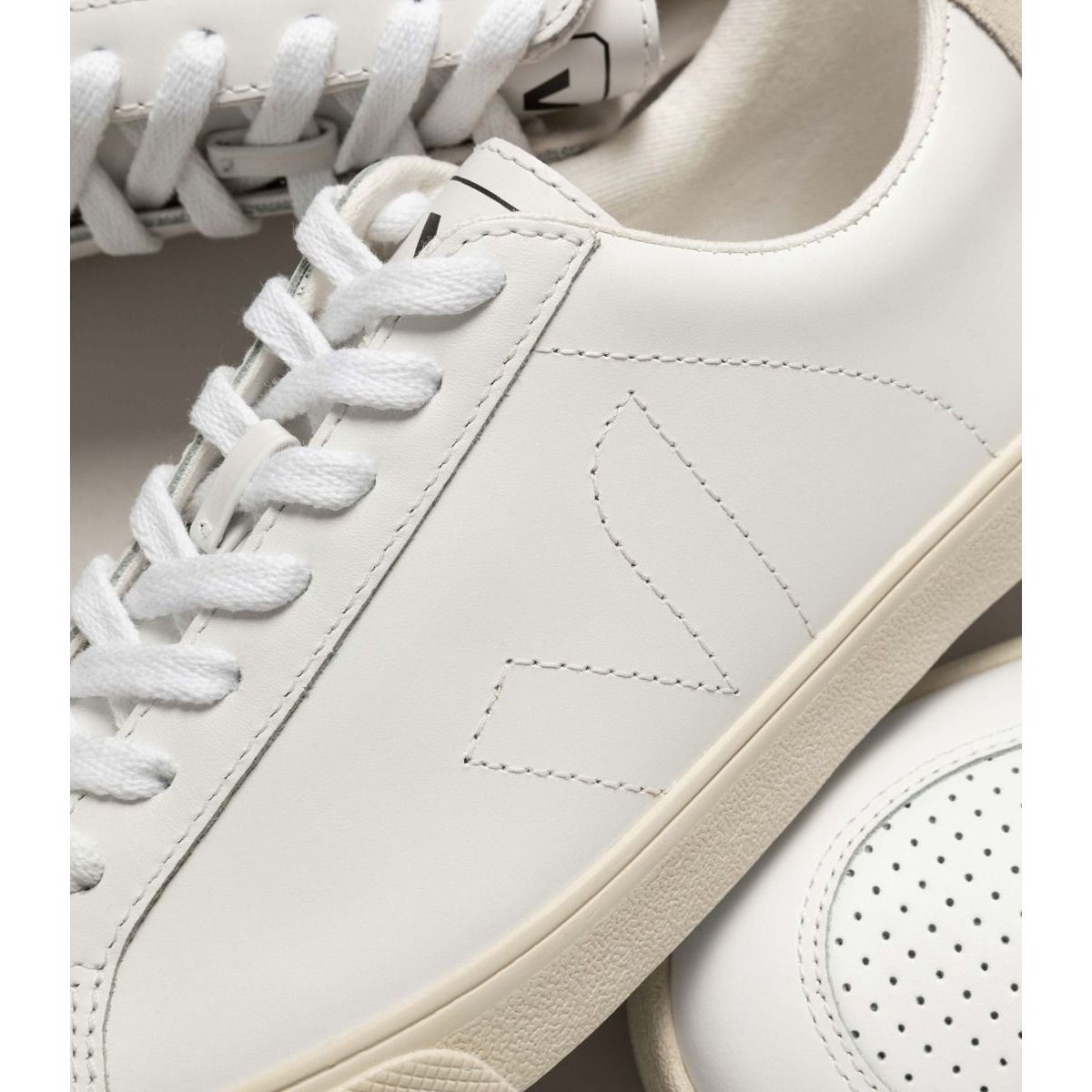 Veja Women's Esplar Leather Sneakers - Extra White | Vegan Eco-Friendly Casual Shoes for Women | Perfect for Work, Travel & Everyday Wear