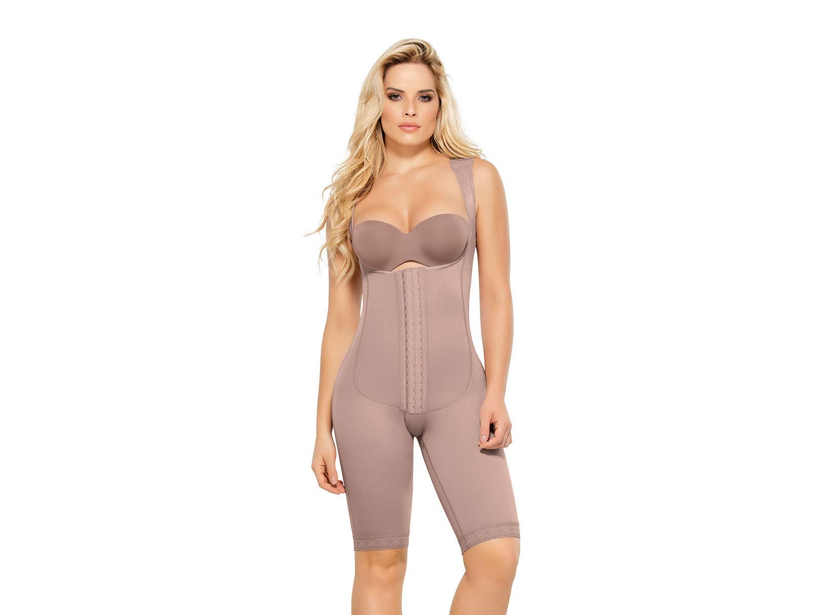 Ann Chery Women's Shapewear Bodysuit - Tummy Control & Waist Trainer for Slimming, Open Bust Sleeveless Body Shaper with 3 Hooks - Perfect for Everyday Wear, Special Occasions & Postpartum Recovery