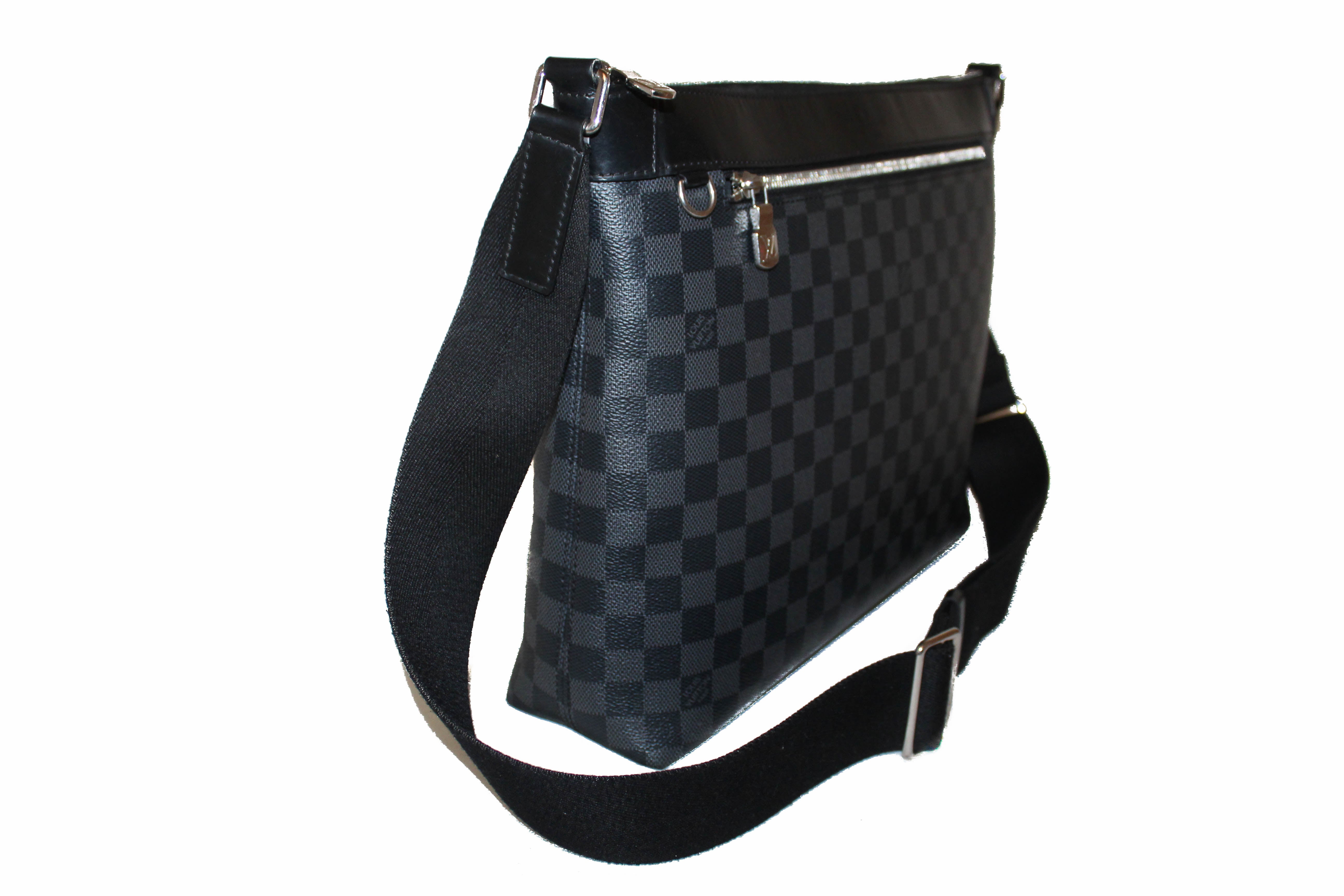 Authentic Louis Vuitton Damier Graphite Mick MM Messenger Bag for Men - Stylish Business & Travel Crossbody Bag - Perfect for Work, Commuting & Weekend Outings