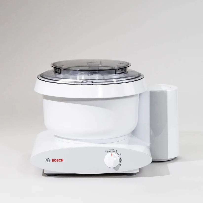 Bosch Universal Plus Pro MUM6N10UC Stand Mixer - 1000W Powerful Kitchen Mixer with 6.5Qt Bowl, White & Black - Perfect for Baking, Dough Kneading & Whipping Cream