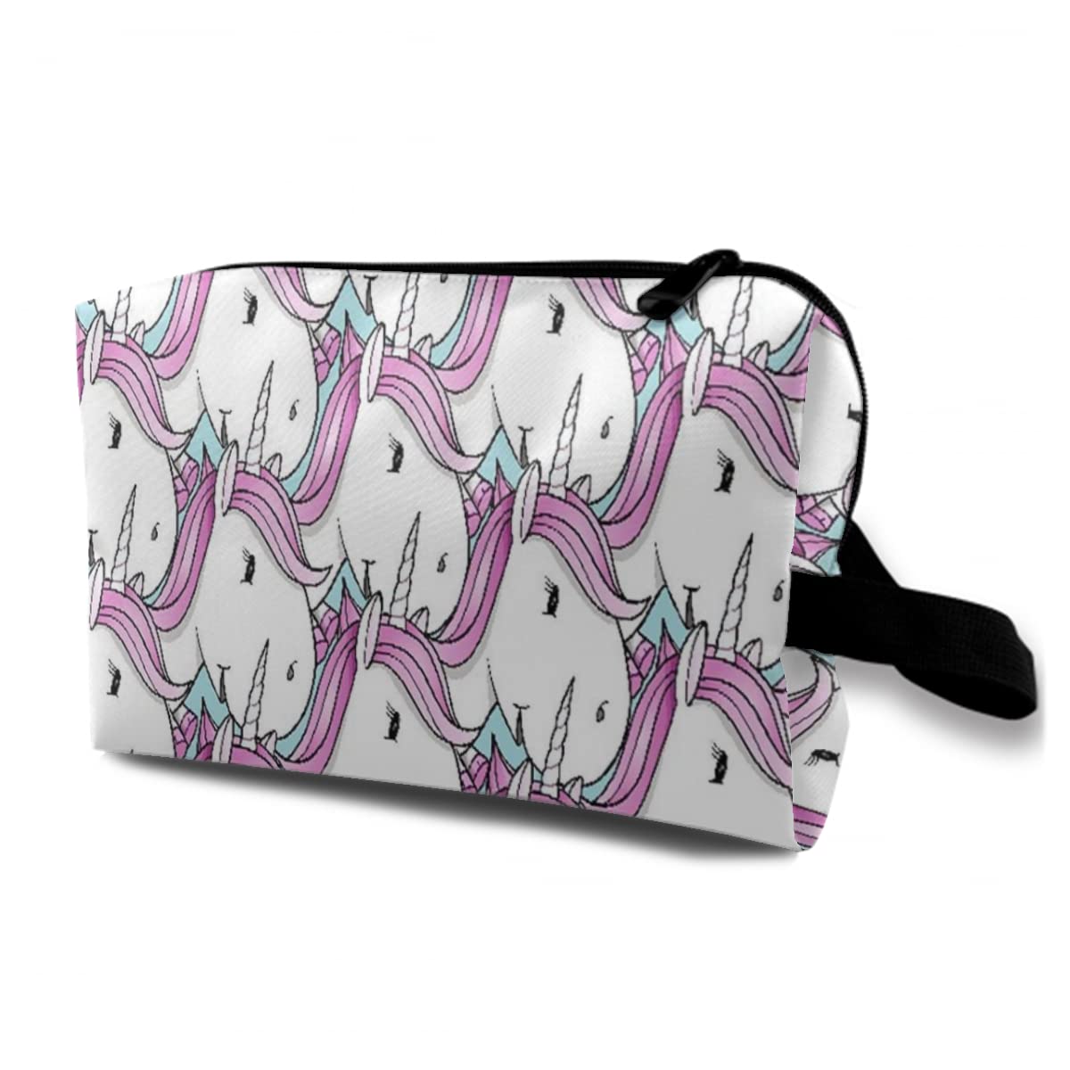 Waterproof Unicorn Makeup Bag - Large Travel Toiletry Organizer for Women & Moms