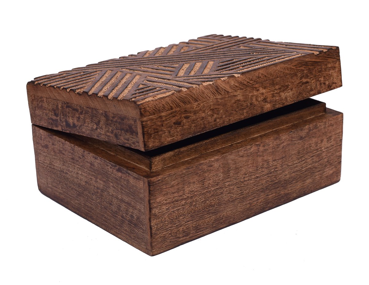 Handmade Wooden Jewelry Box - Keepsake Storage Organizer for Necklaces, Rings & Earrings | Multipurpose Gift Box for Women, Mothers Day Present | Perfect for Jewelry Display, Travel & Home Decor