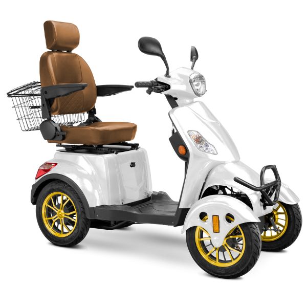 Premium Full Size 4 Wheel Mobility Scooter for Adults - Lightweight Electric Wheelchair with Long Battery Life - Ideal for Outdoor Travel, Shopping & Daily Mobility Assistance