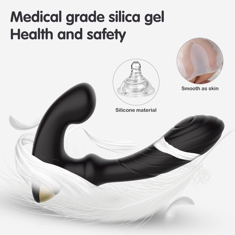 Remote Control Prostate Massager for Men - Powerful Vibrating Anal Plug with Thumping Sensation, Wireless Adult Toy for Couples & Solo Play - Perfect for G-Spot Stimulation & Enhanced Pleasure