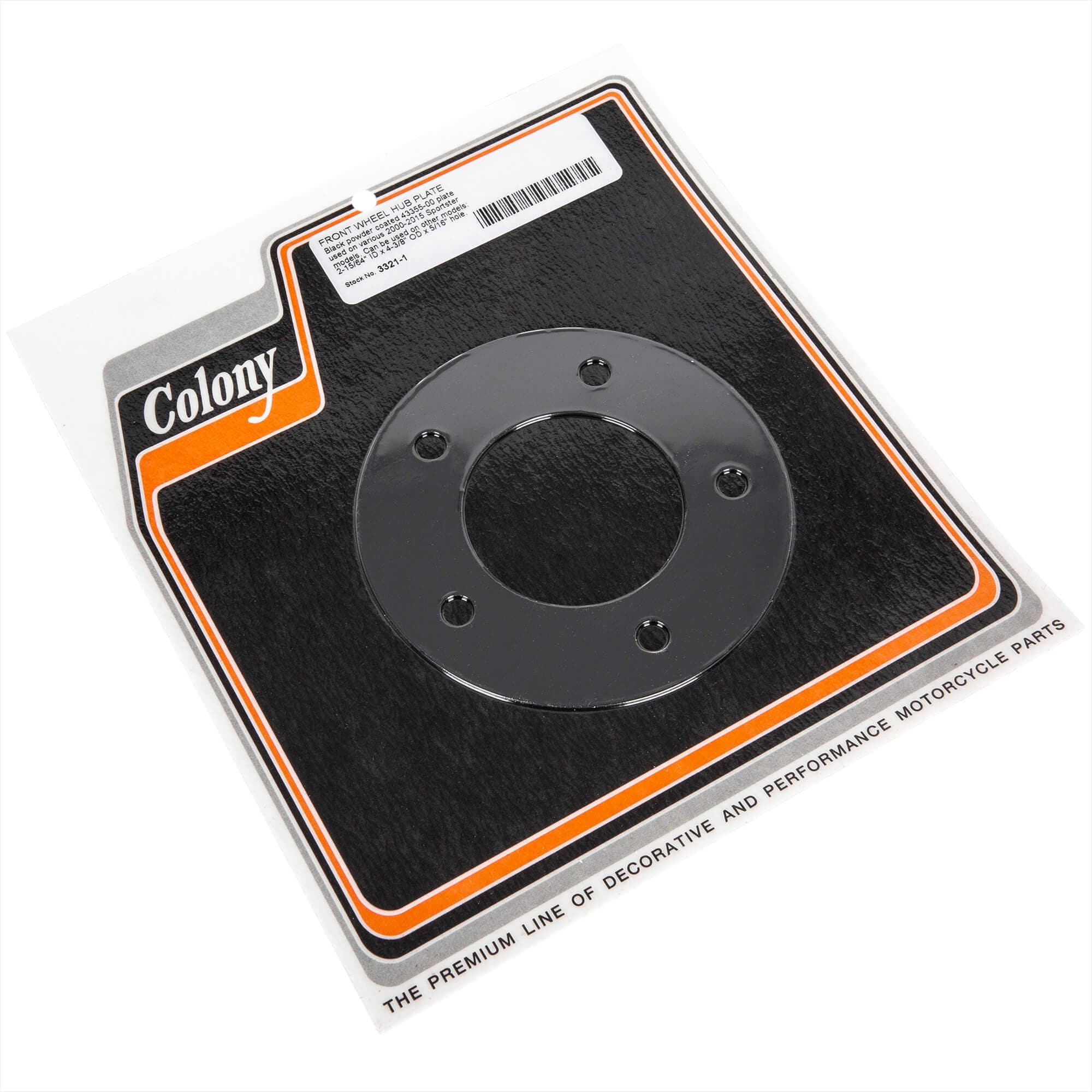 2000-2015 Harley Davidson Sportster XL Front Wheel Hub Plate - Black Replacement Part for Motorcycle Maintenance & Repair | Perfect for DIY Bike Upgrades & Custom Builds