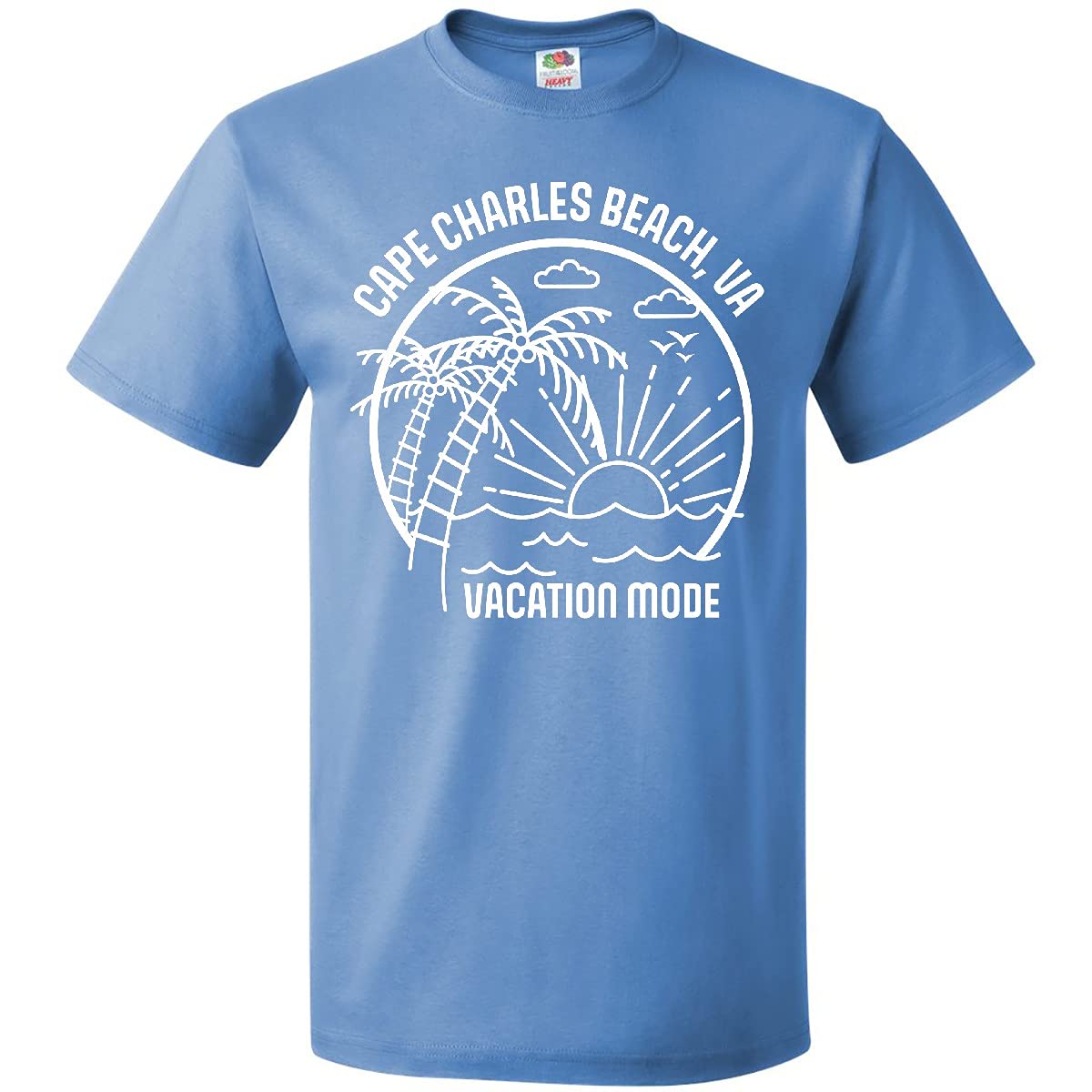 Inktastic Summer Vacation Mode Cape Charles Beach Virginia Graphic T-Shirt - Casual Comfort for Beach Trips & Relaxing Getaways