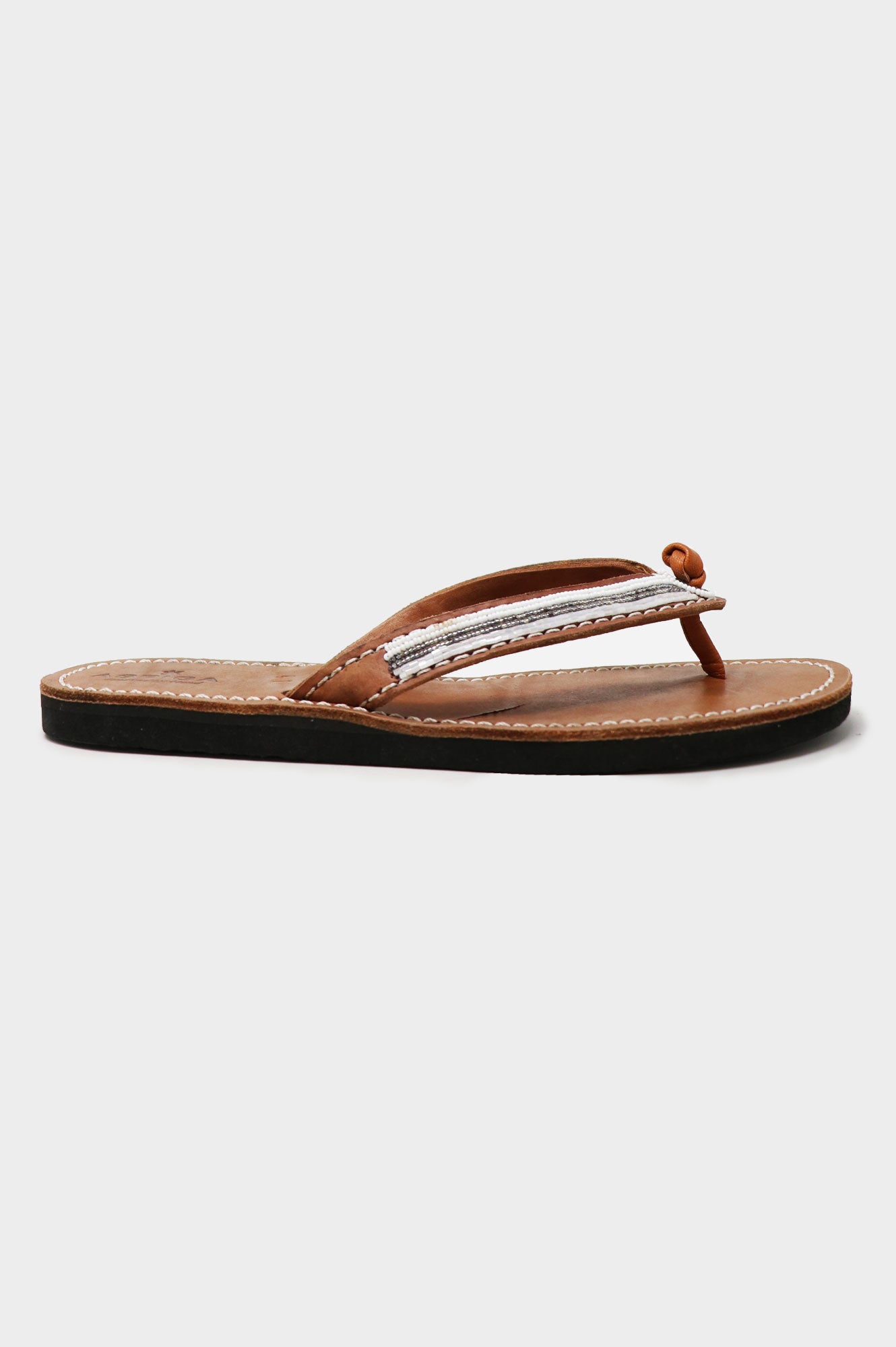 Tanzi Soft Padded Sole Leather Sandals for Women - Comfortable White Summer Sandals | Perfect for Beach, Vacation & Casual Wear