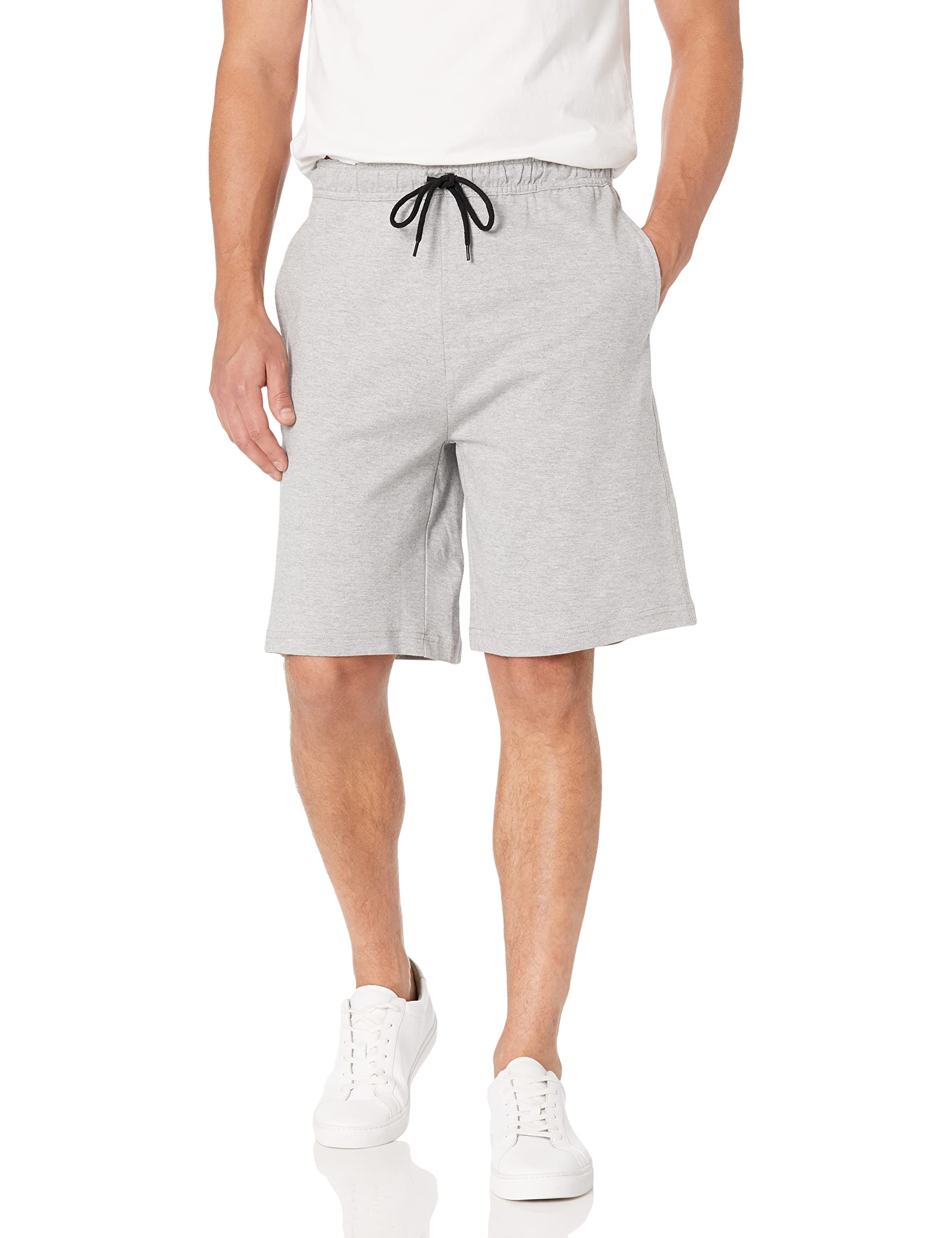 Southpole Men's Basic Jersey Shorts - Comfortable Casual Athletic Shorts for Gym, Running & Summer Wear | Quick-Dry Breathable Fabric