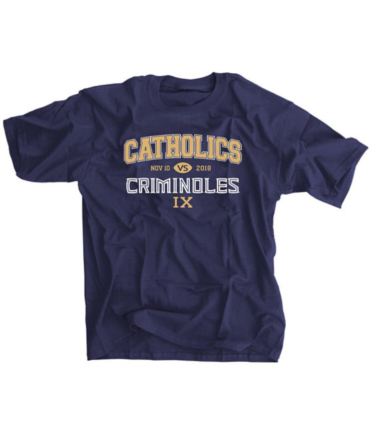 2018 Catholics vs Seminoles Football Jersey - Vintage College Rivalry Apparel for Game Day & Fan Collection