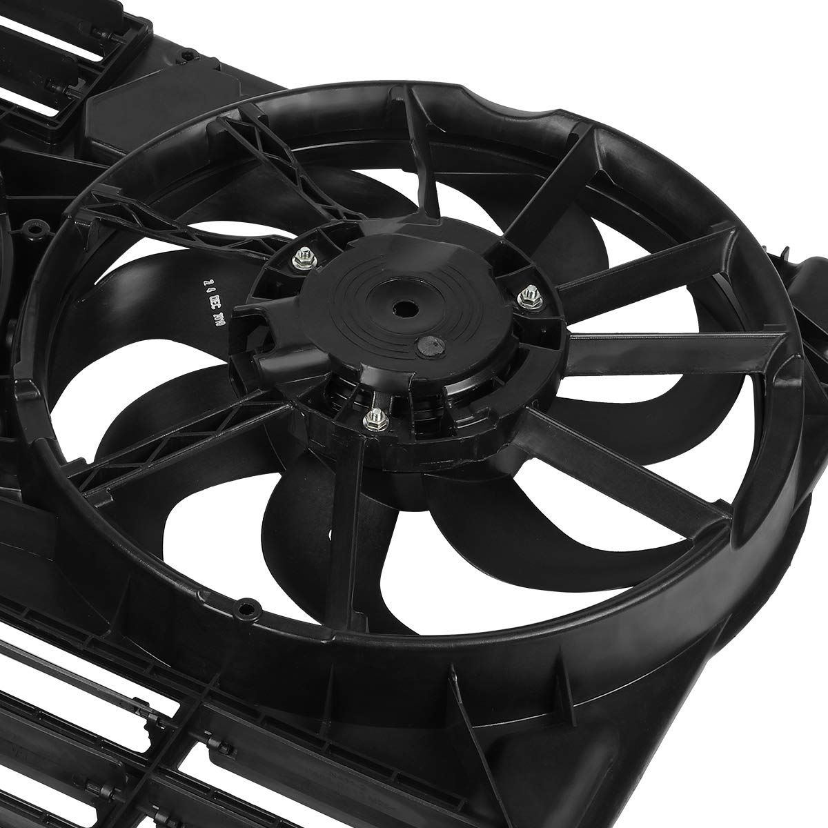 DNA MOTORING OEM-RF-0113 High Performance Radiator Cooling Fan Assembly - Direct Replacement for 2013-2019 Ford Escape & 2015-2018 Lincoln MKC - Improved Cooling Efficiency - Perfect for Summer Driving & Heavy Traffic Conditions
