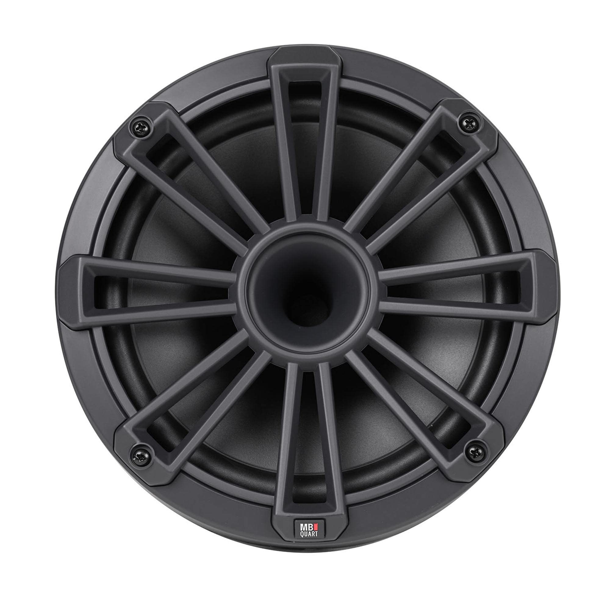 MB Quart NH2-120 Nautic 8 Inch Marine Boat Speakers - Waterproof Audio System with Black, Silver & White Grills - Perfect for Boats, Yachts & Outdoor Marine Entertainment