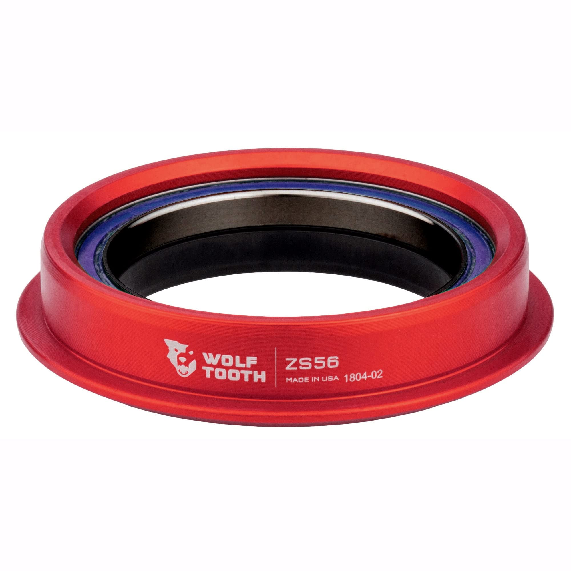 Wolf Tooth Performance Zero Stack (ZS) Headset - Lightweight MTB & Road Bike Headset for Smooth Steering - Perfect for Trail Riding, Commuting & Racing