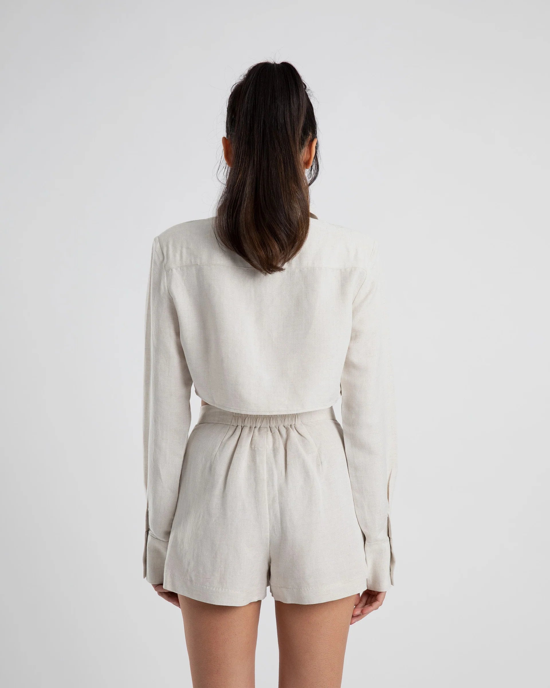 Cropped Structured Shirt for Women - Trendy Short Sleeve Button Up Top for Casual & Office Wear | Perfect for Summer Outfits, Date Nights & Business Casual Looks