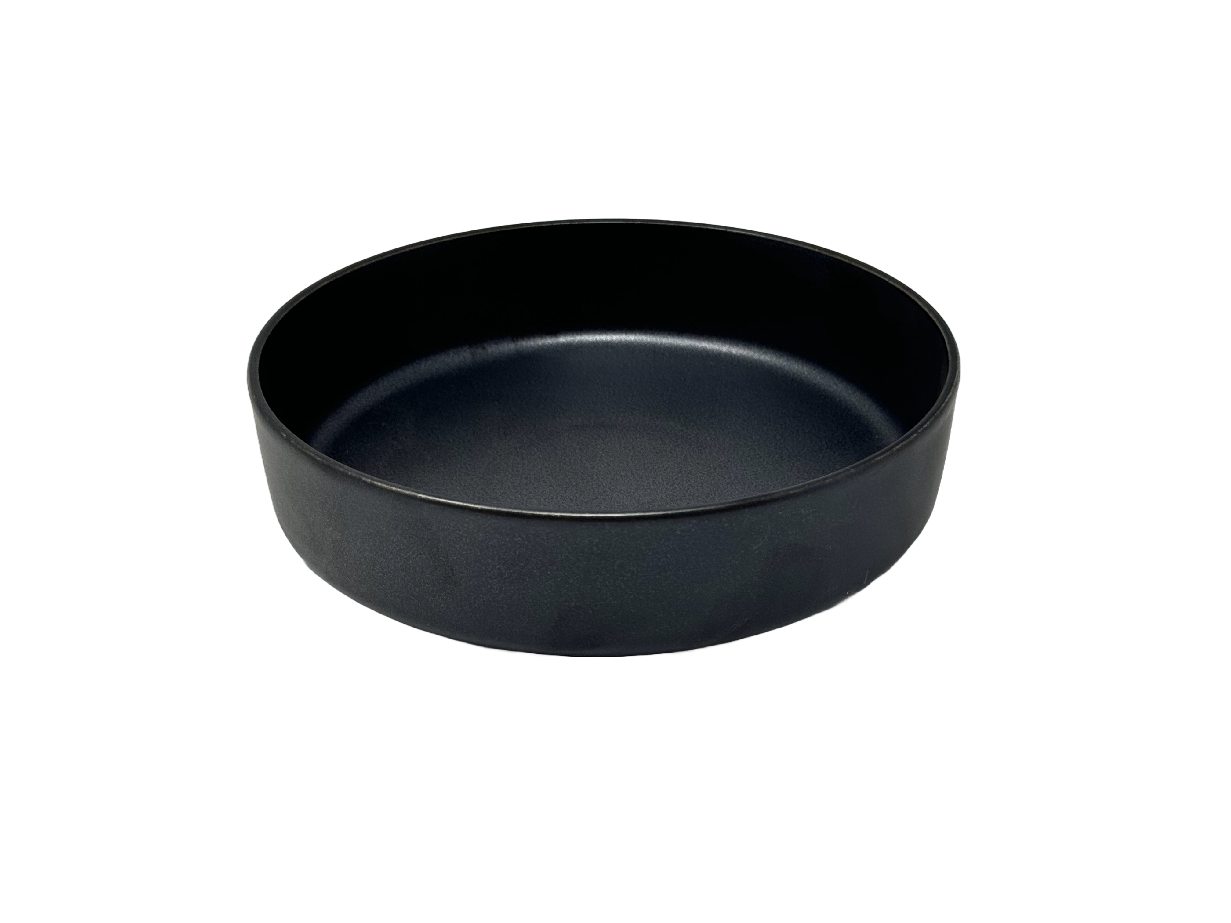 Nella 7.5 Inch Ellipse Soup Plate - Set of 12 Black Porcelain Dinner Plates for Restaurant & Catering | Elegant Serving Dishes for Soup, Salad, Desserts & Fine Dining