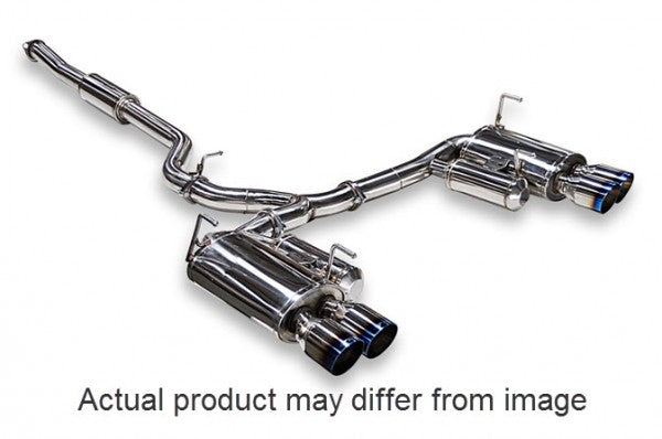 2011-2014 Subaru WRX STI Sedan Performance Exhaust System with Tecno Tips - High-Quality Stainless Steel Cat-Back for Enhanced Sound & Power - Perfect for Street Racing & Car Enthusiasts