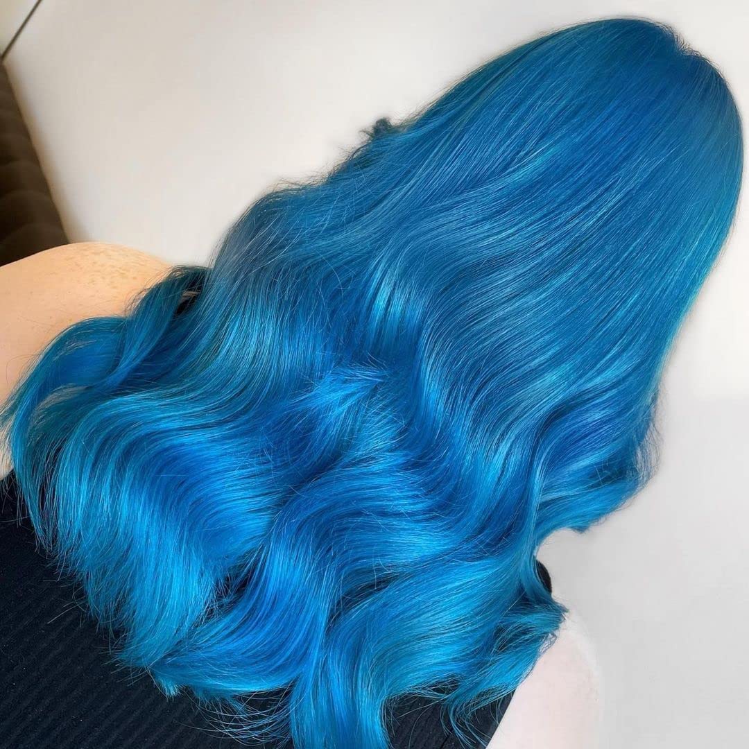 Crazy Color Salon Pro Semi-Permanent Hair Dye - Sky Blue (5.07 oz) for Women | Vibrant Fashion Hair Color | Perfect for Parties, Cosplay & Creative Styling