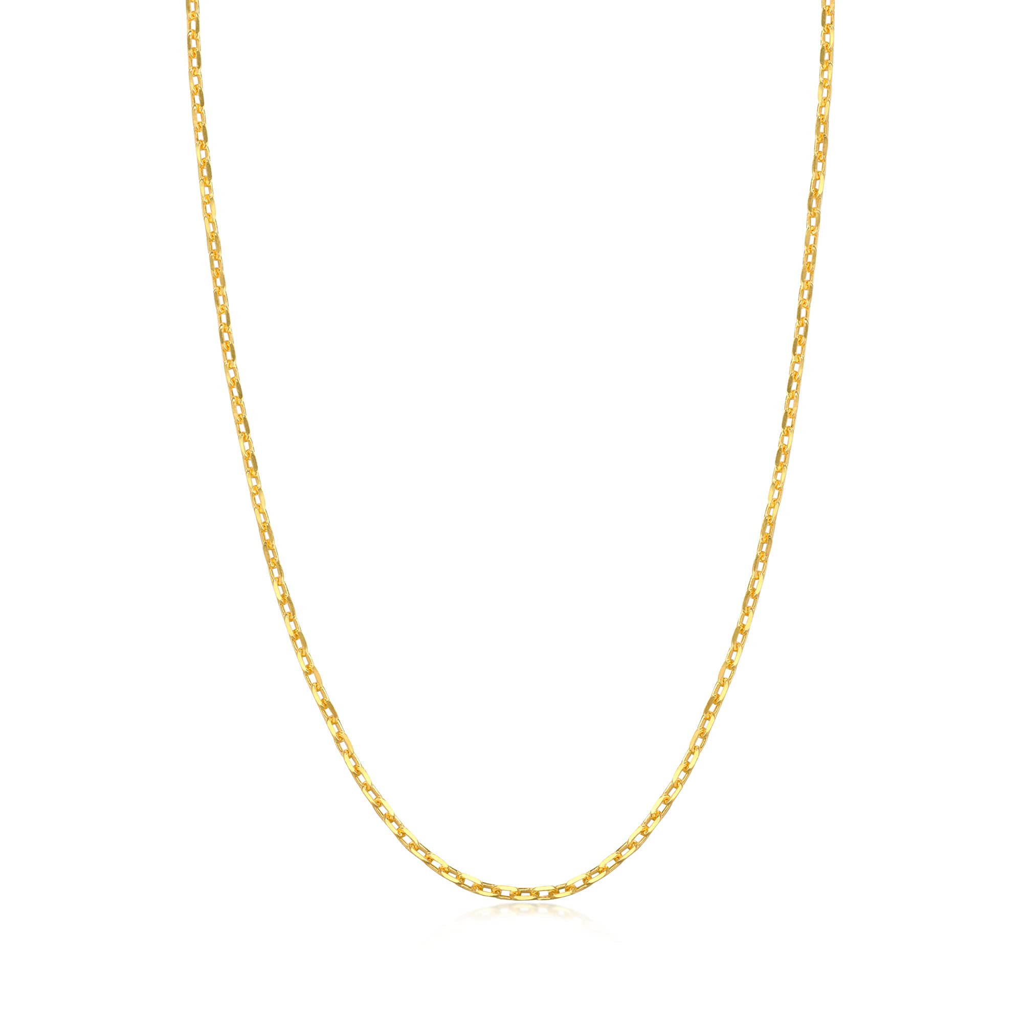 Chow Sang Sang 24K Solid Gold Anchor Chain Necklace for Women - 999.9 Pure Gold Price by Weight (09251N) | Elegant Jewelry Gift for Anniversary, Birthday & Special Occasions