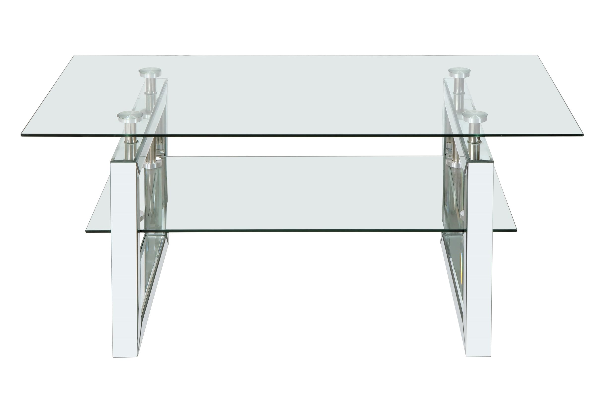 Modern Glass Coffee Table for Living Room & Office - 39.4