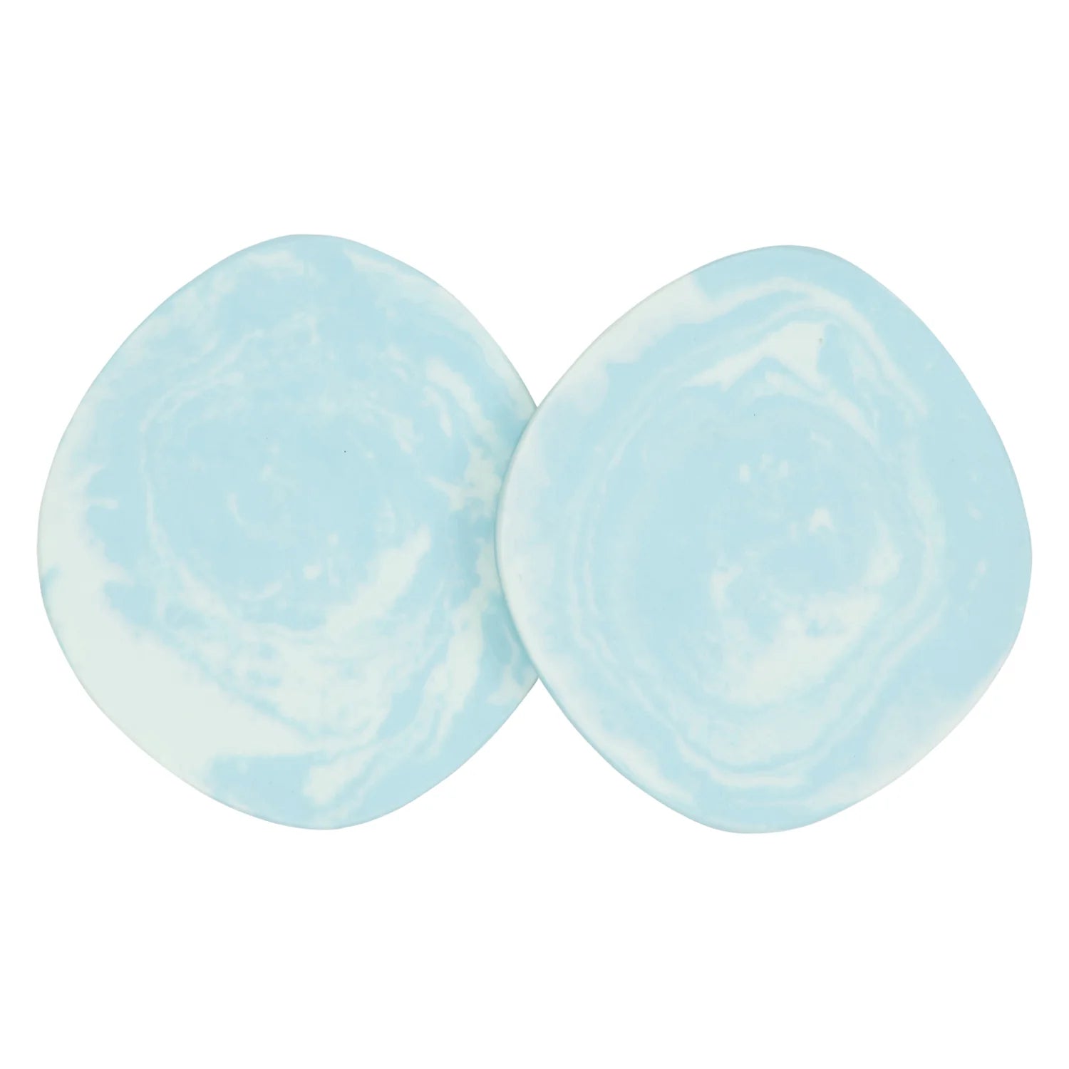FENELLA 2-Pack Spearmint Coasters - Absorbent & Durable Drink Coasters for Coffee Tables, Bars, and Home Decor