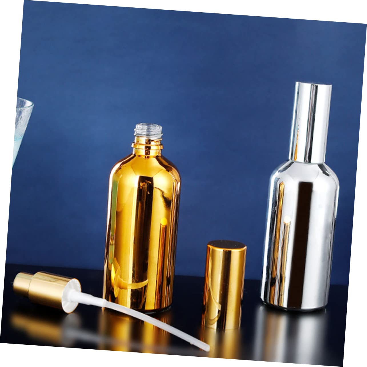 Premium 2-Pack Glass Spray Bottles for Cocktails, Perfume & Essential Oils - Non-Slip Base, Professional Bar & Home Use - Perfect for Mixologists, Bartenders & DIY Beauty Products