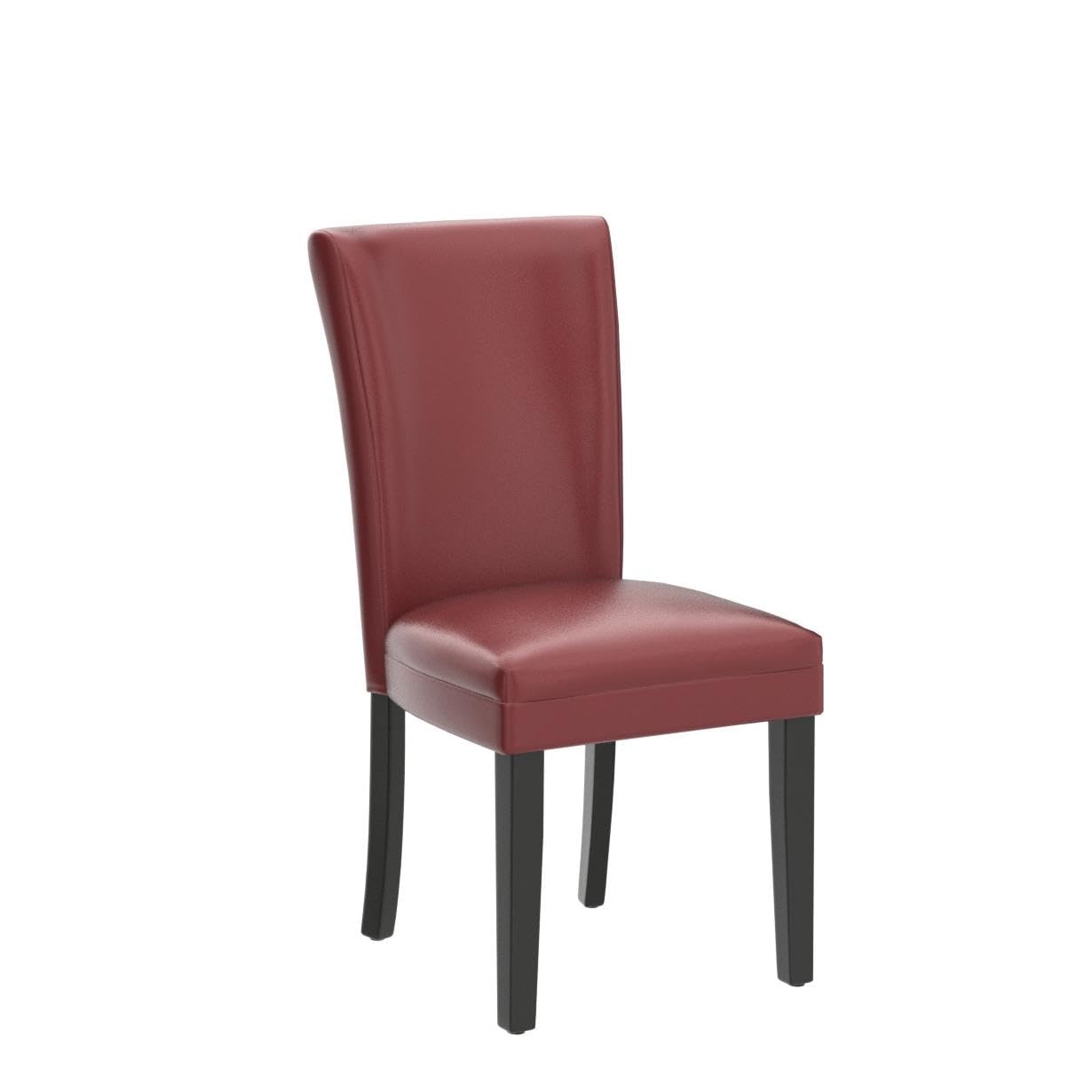 LEEMTORIG Upholstered Parsons Dining Chairs - Faux Leather Kitchen Side Chairs with Solid Wood Legs for Dining Room, Living Room, Bedroom, Outdoor, Lounge, Guest & Cafe - Perfect for Home Decor, Restaurant Seating and Office Use