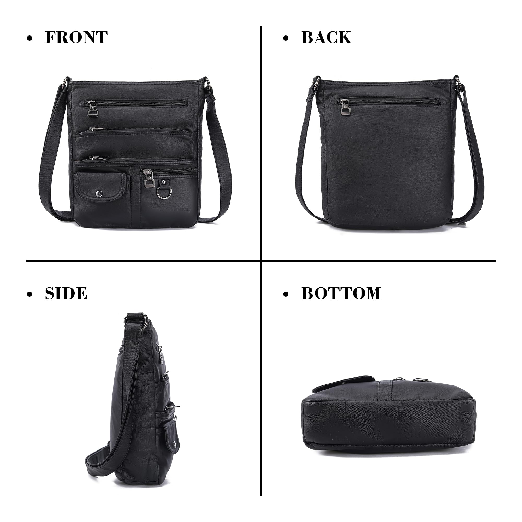 MINICAT Small Crossbody Purse for Women - Soft Synthetic Leather Shoulder Bag - Perfect for Travel, Shopping & Everyday Use