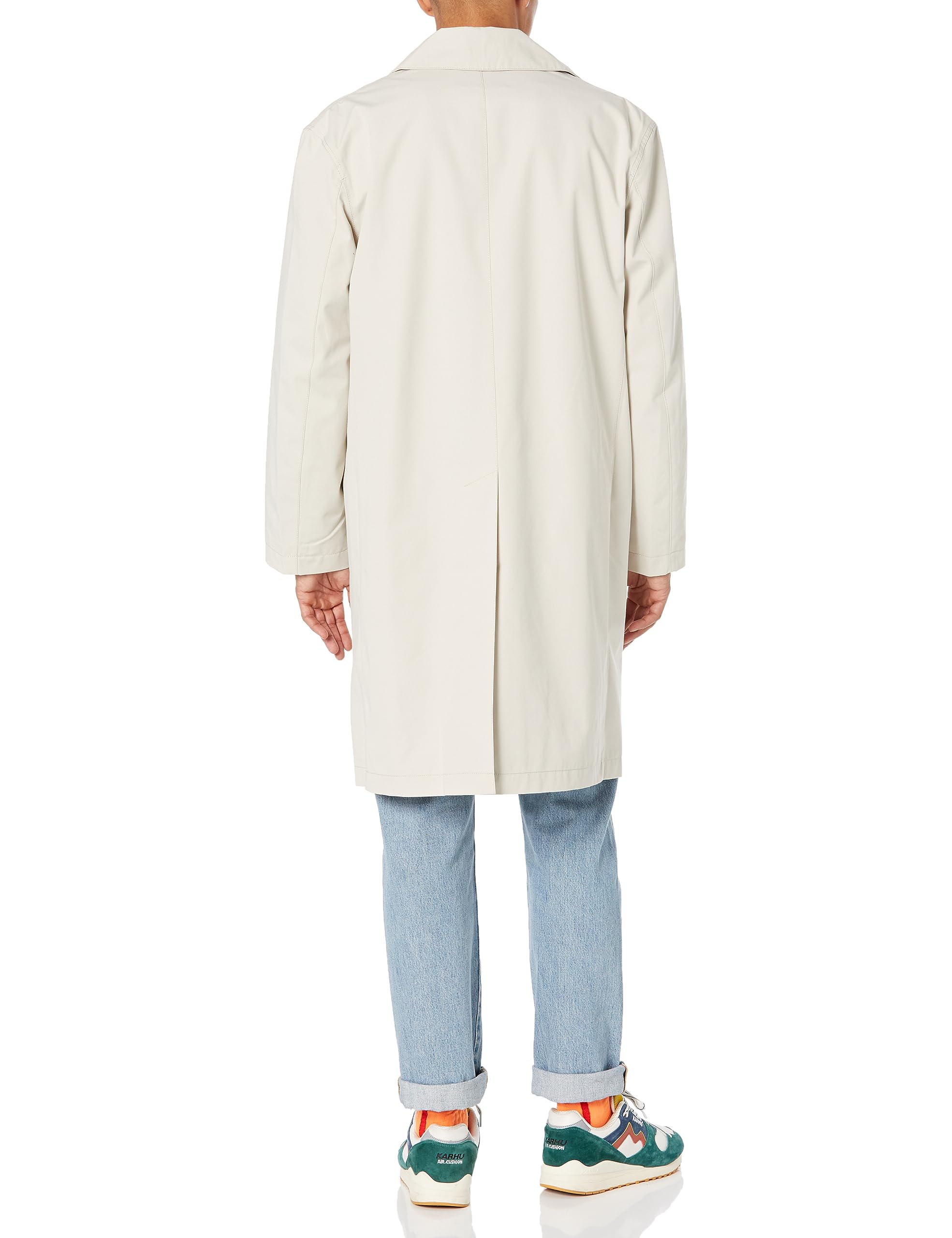 Lacoste Men's Front Pocket Trench Coat - Waterproof Lightweight Jacket for Business Casual & Outdoor Wear
