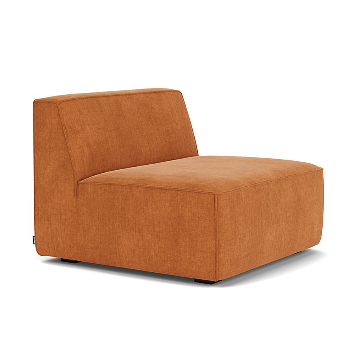 Modern Dane Fabric 1-Seater Modular Armless Sofa - Perfect for Small Spaces, Apartments & Contemporary Living Rooms