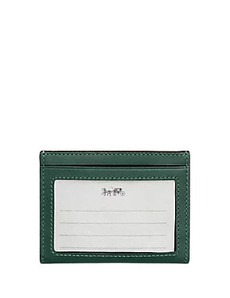 Coach Disney X Coach Slim ID Card Case with Winter Motif - Stylish Wallet for Women & Men - Perfect for Travel, Work, and Everyday Use