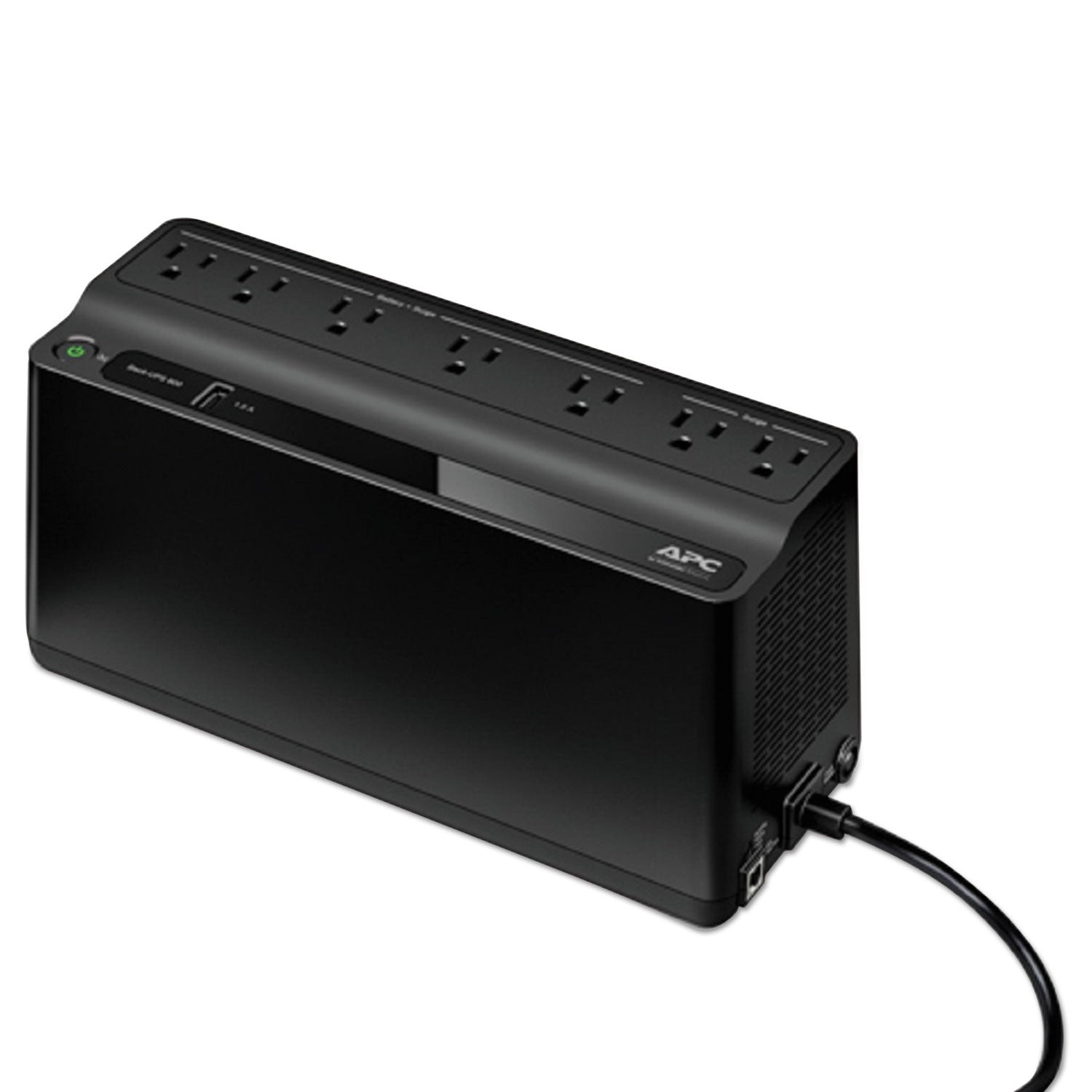APC Back UPS 600VA Battery Backup & Surge Protector - 7 Outlets, 120V, 490J - Uninterruptible Power Supply for Home Office, Computer, Router & Electronics - Power Outage Protection for Workstations & Gaming PCs