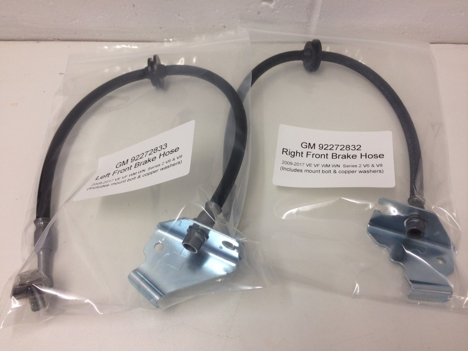 Genuine Holden Front Brake Hoses for VE VF WM WN Models (2010-2017) - Compatible with V6 & V8 Engines - Perfect for Brake System Repair and Maintenance