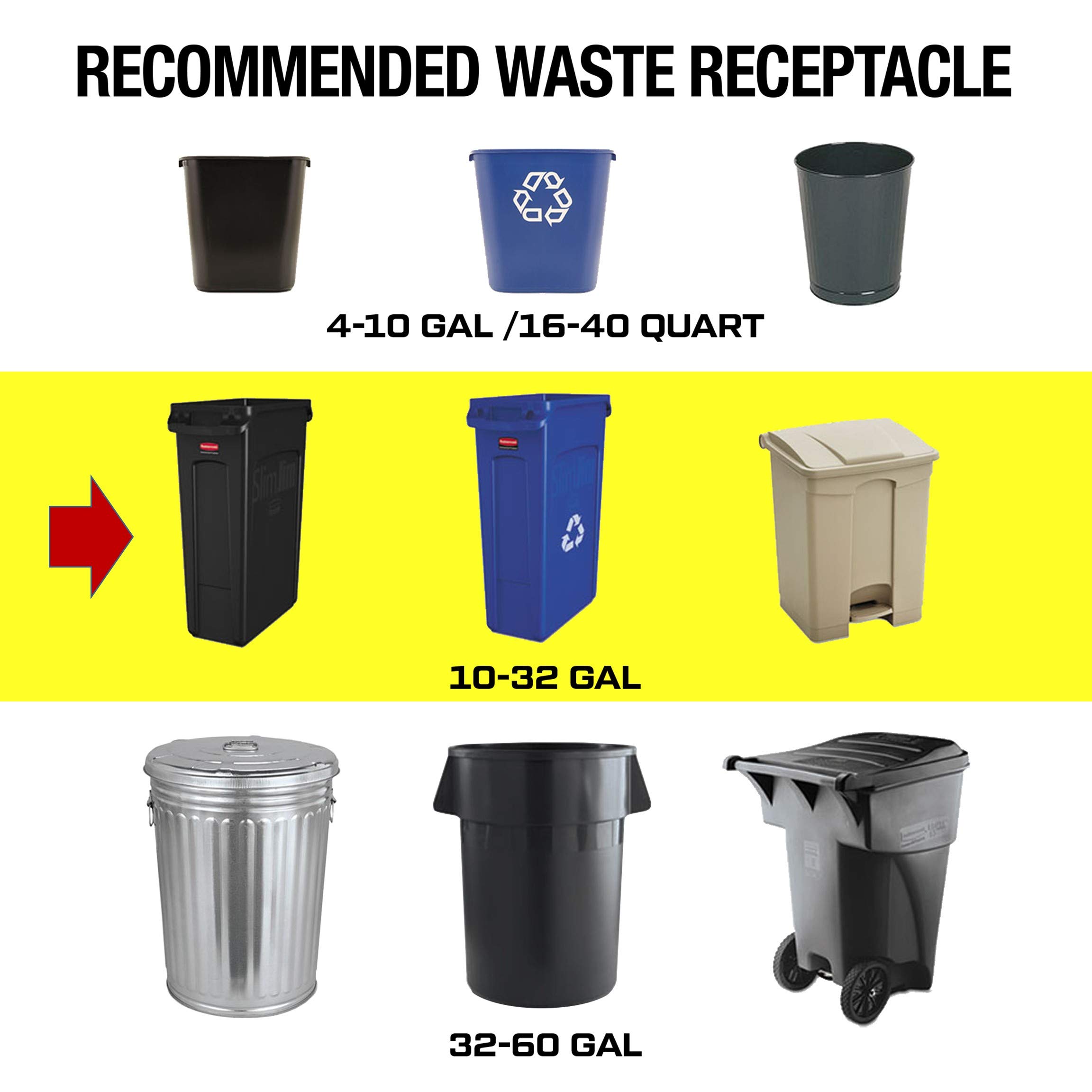 40-45 Gallon Heavy Duty Trash Bags 40