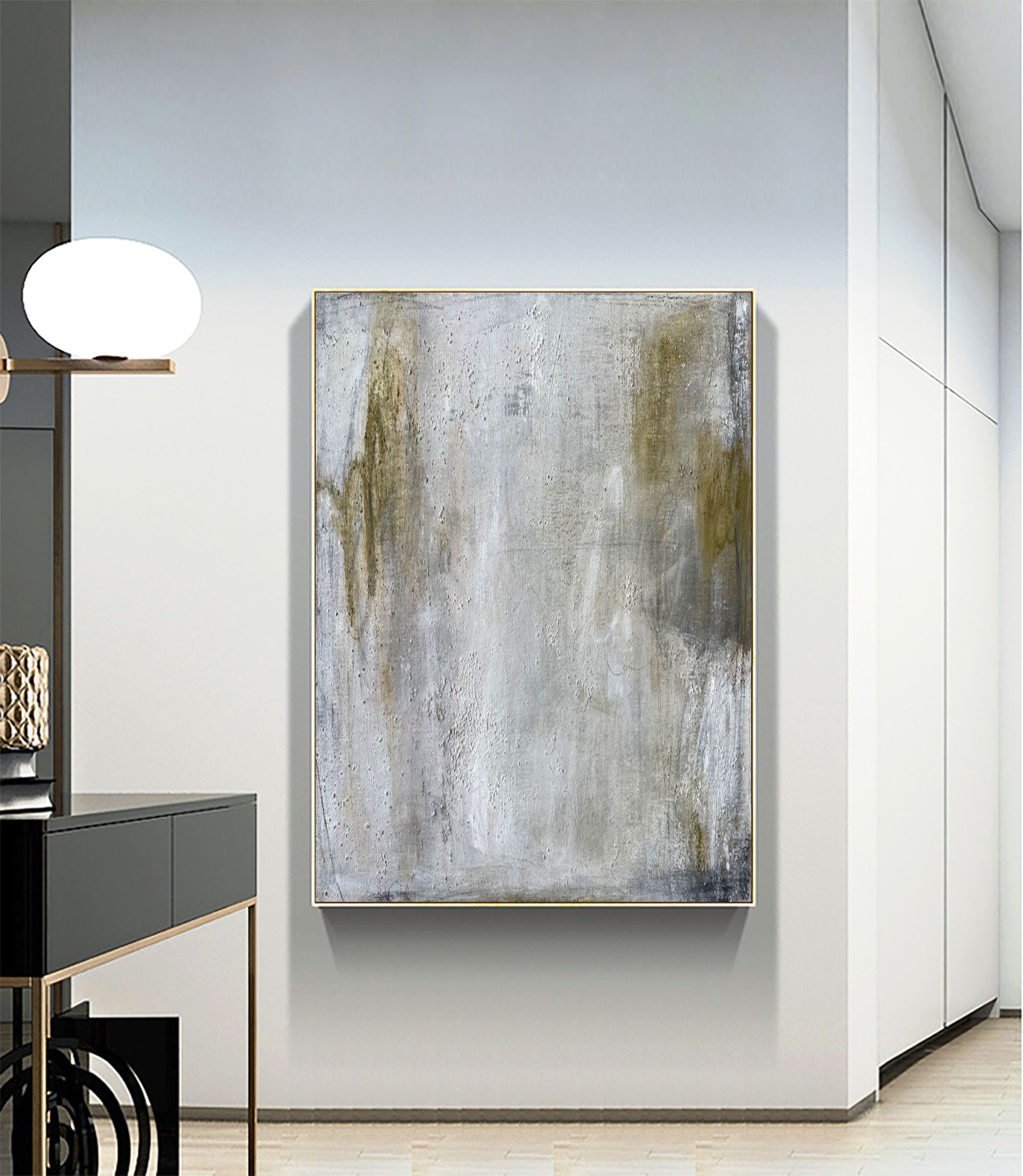 Abstract Painting #AB 053 - Modern Wall Art for Living Room, Bedroom & Office Decor | Large Canvas Artwork for Home & Commercial Spaces