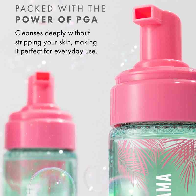 Bahama Skin PGA Foaming Cleanser - Gentle Face Wash for Sensitive Skin | Deep Cleansing & Hydrating | Perfect for Daily Skincare Routine & Post-Workout Refresh