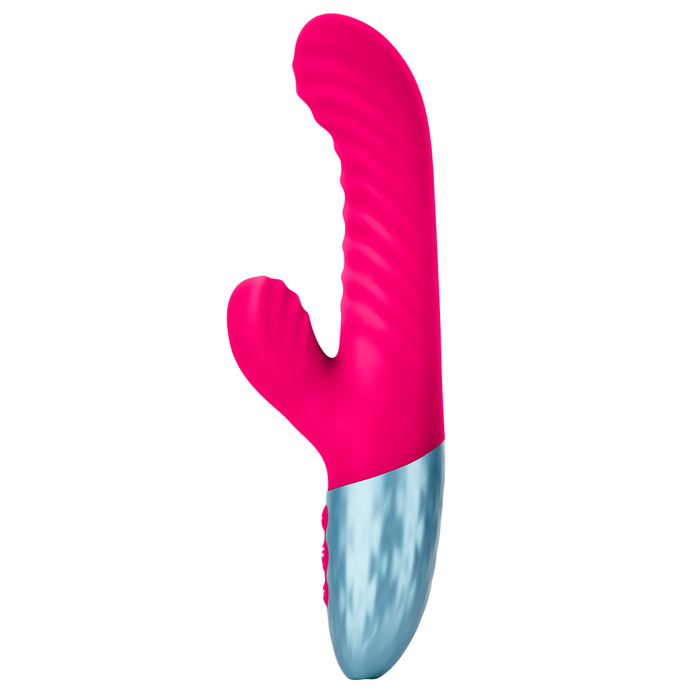 FemmeFunn Delola Dual Density Rabbit Vibrator - Premium Silicone G-Spot & Clitoral Stimulator for Women - Perfect for Solo Play & Couples Intimacy