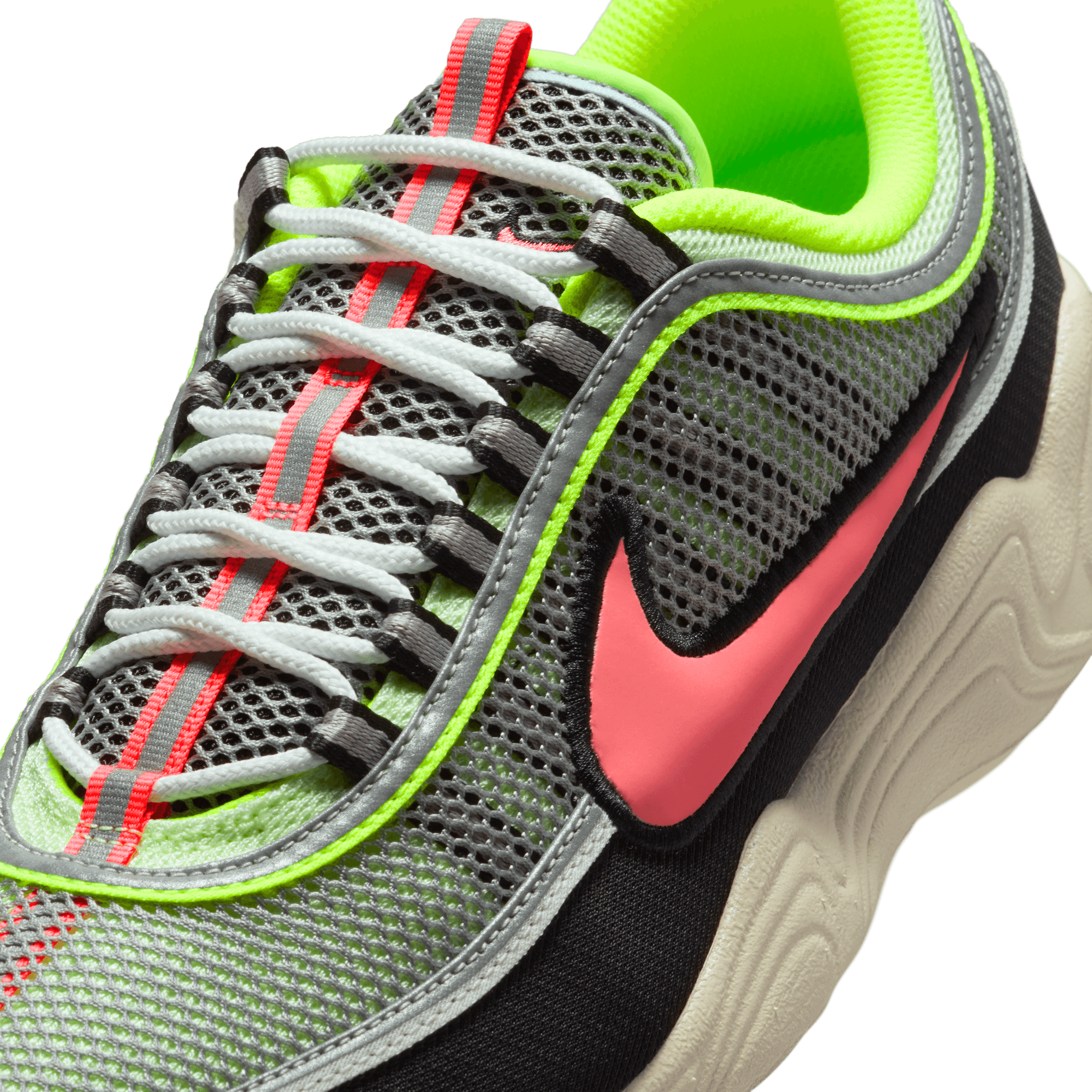 Nike Air Zoom Spiridon Running Shoes - Volt/Hot Punch Colorway for Men & Women | Lightweight Cushioned Sneakers for Jogging, Training & Everyday Wear