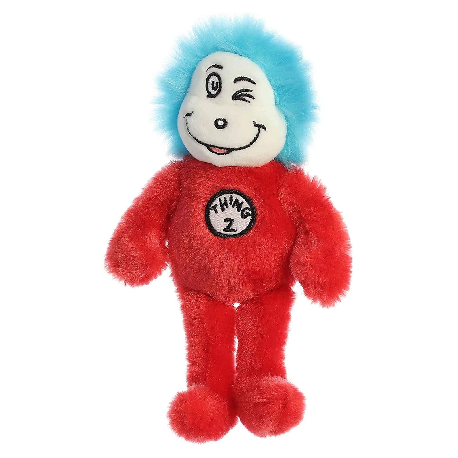 Dr. Seuss Thing Two 7 Inch Plush Stuffed Toy - Perfect for Kids' Bedroom Decor, Birthday Gifts & Dr. Seuss Themed Parties