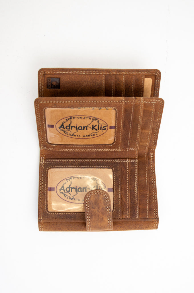 Premium Adrian Klis 203 Genuine Leather Wallet for Men - Slim RFID Blocking Bifold Wallet with Money Clip - Perfect for Everyday Carry & Travel Essentials