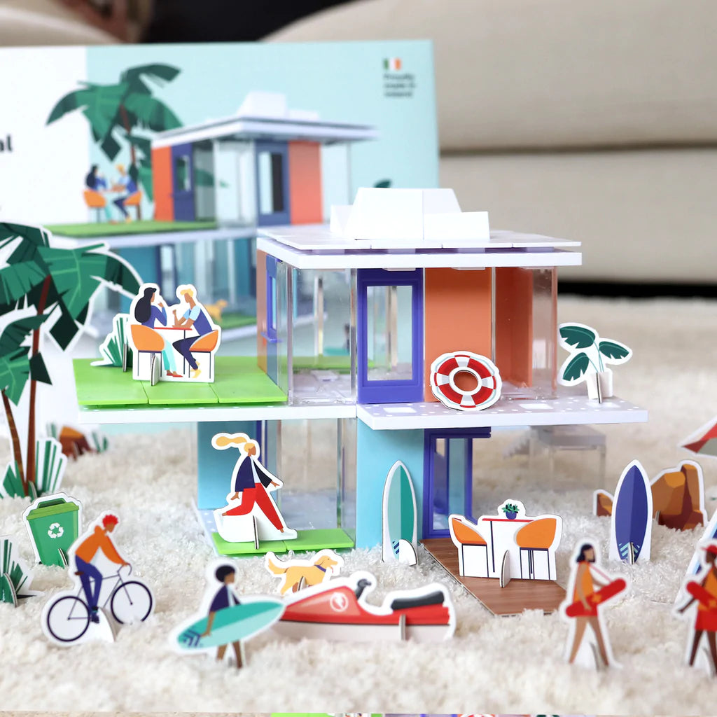 Arckit Coastal Living Model House Kit - DIY Architectural Building Set for Kids & Adults - Perfect for Home Decor, Gifts & Educational STEM Projects