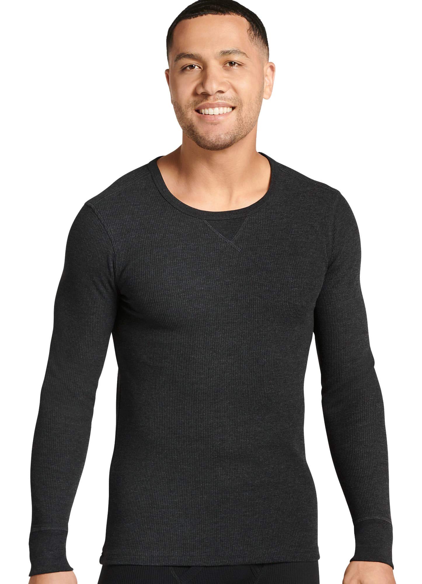 Jockey Men's Thermal Baselayer Long Sleeve Waffle Crew Shirt - Warm Winter Underwear for Cold Weather & Outdoor Activities