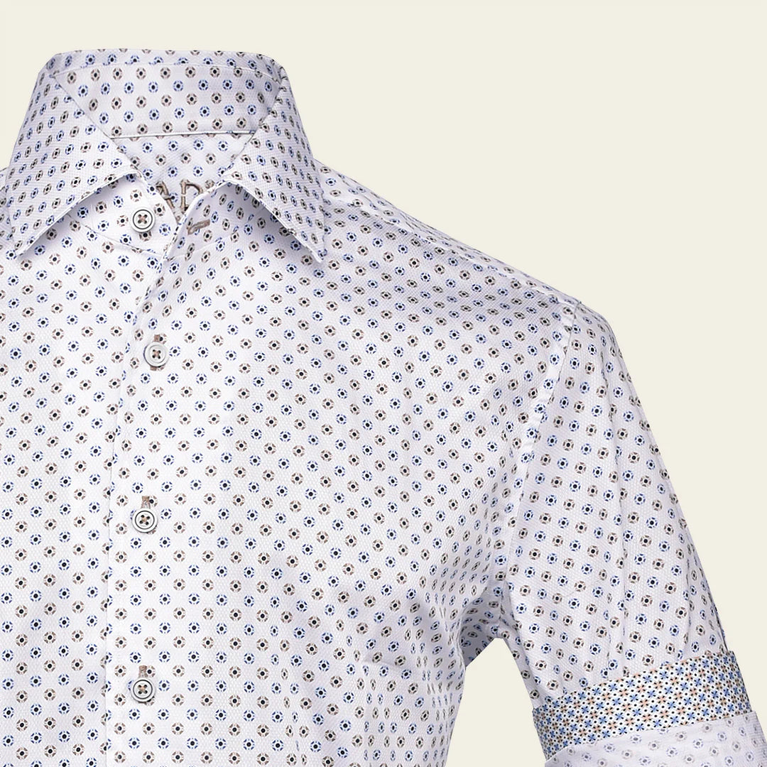 CMW851R Men's Casual Cotton Shirt - Stylish Multi-Pattern Button Down Shirt for Everyday Wear | Office, Dating & Outdoor Activities