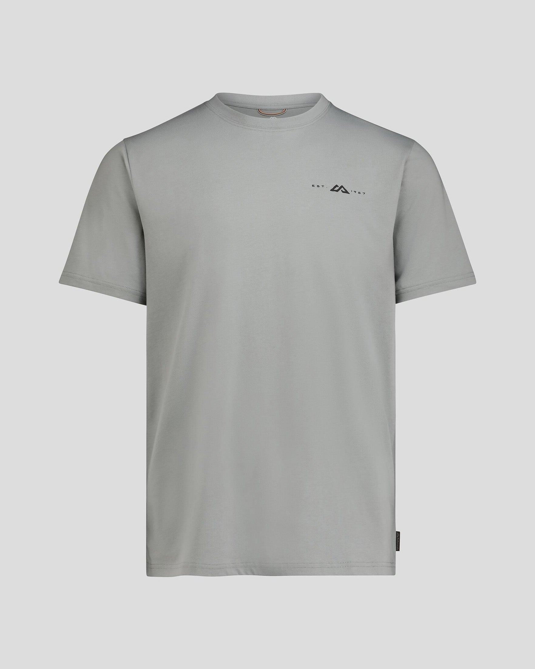 Men's Mountain Rays Organic Cotton T-Shirt - Light Moon - Soft & Breathable for Hiking, Camping & Outdoor Adventures