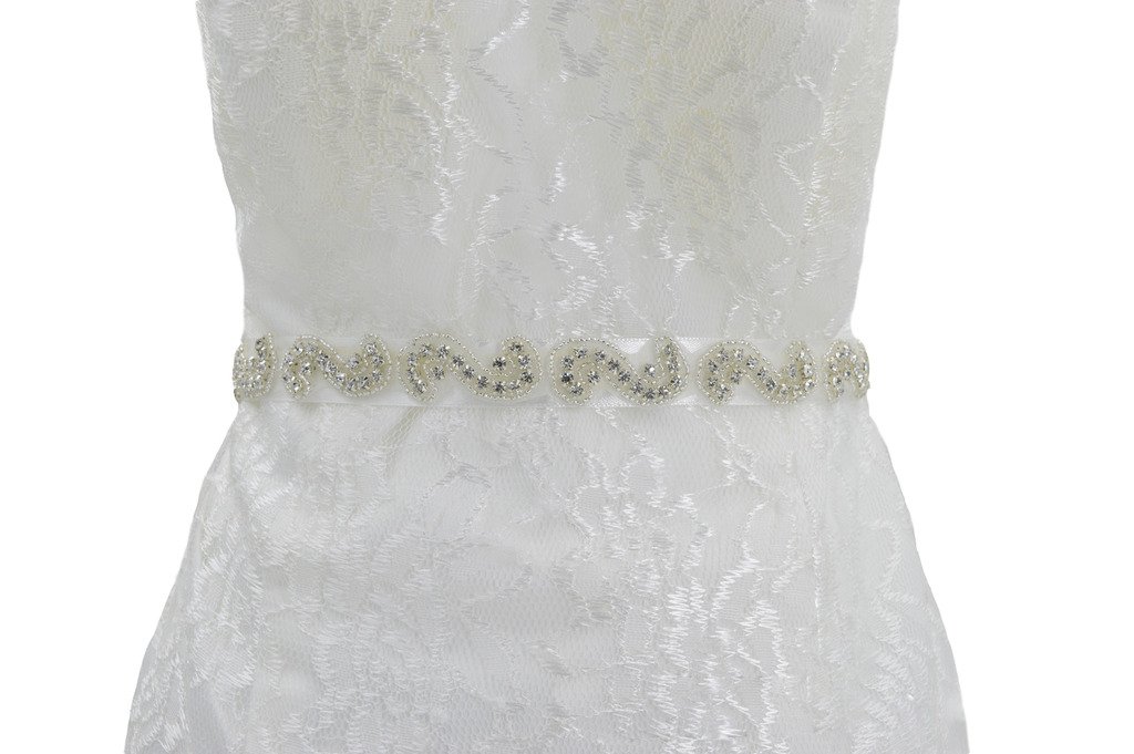 Bridal Sash with Crystals & Rhinestones - Wedding Belt for Bride