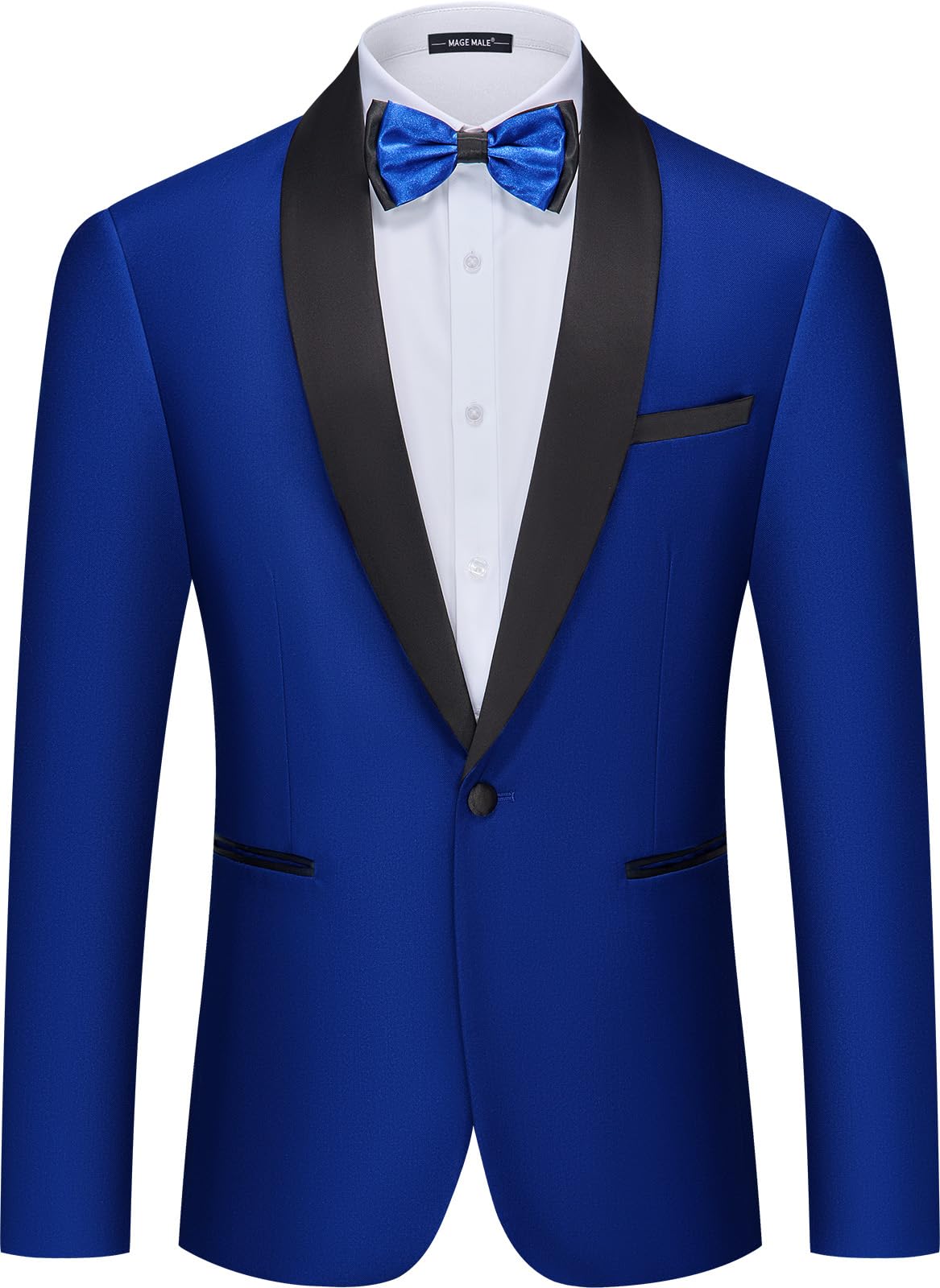 Men's Slim Fit Tuxedo Jacket with Shawl Lapel - Formal Blazer for Dinner, Prom, Wedding & Special Occasions | MAGE MALE Premium Suit Jacket