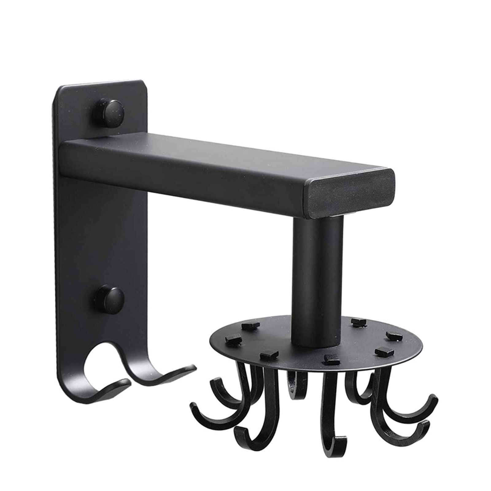 Wall-Mounted Utensil Hanger - Adjustable Rotating Hooks for Kitchen Organization | Space-Saving Cutlery Holder for Spoons, Forks & Kitchen Tools | Perfect for Small Kitchens & RV Cooking