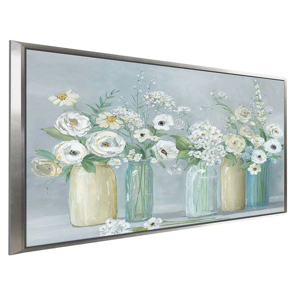 Blooming Meadow Beauties Floral Print Canvas Wall Art - Stunning Home Decor for Living Room, Bedroom & Office