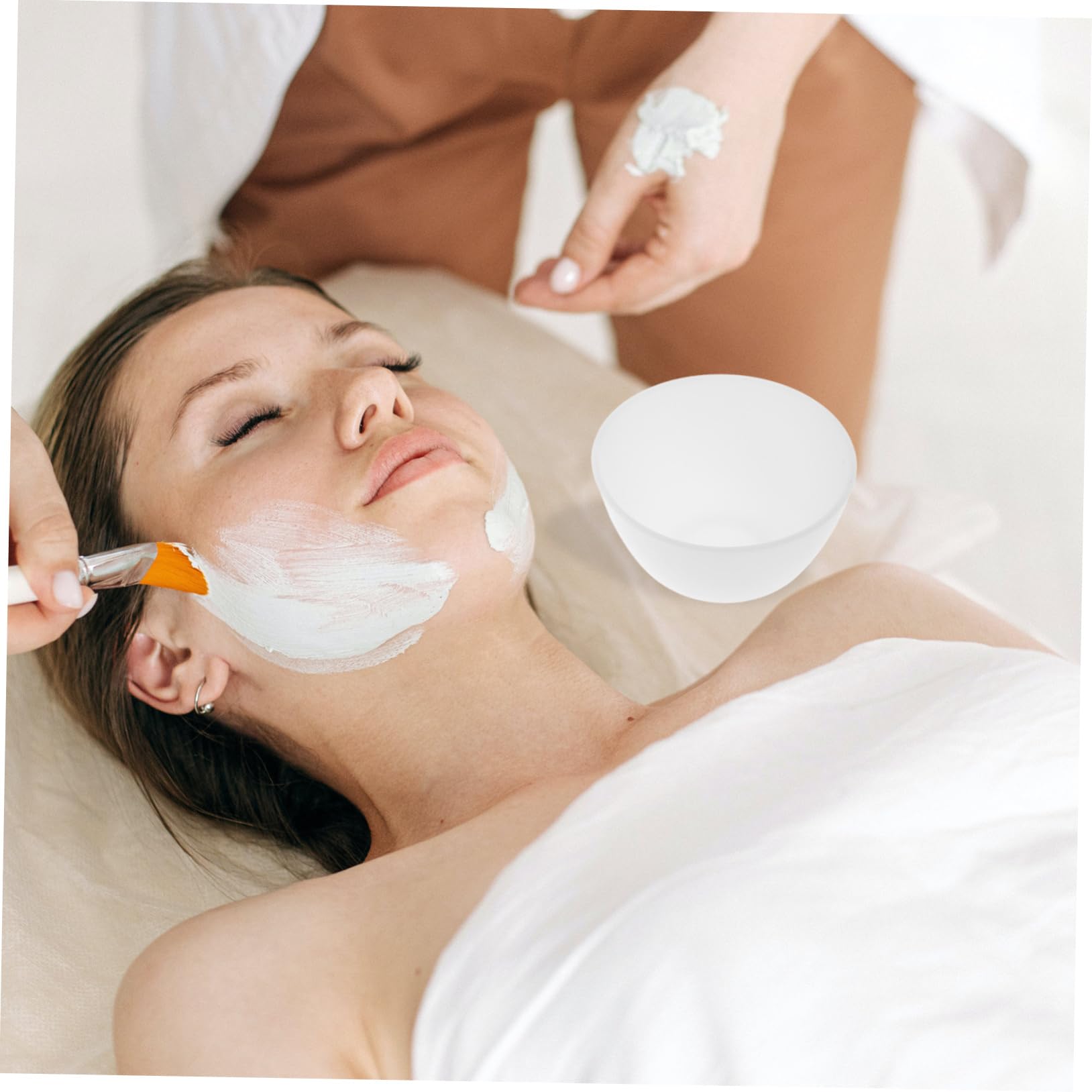 3Pcs Mixing Bowls Set for DIY Facial Masks - Odorless & Anti-Slip Cosmetic Tools - Perfect Size for Spa, Home Beauty & Professional Makeup Application